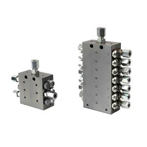 KEWELL  Precise SSV(DSV) 2-20 Holes carbon steelprogressive grease distributor divider valveblock for grease lubrication system onloader